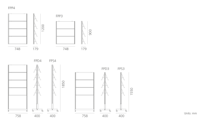 Flat, Wandprospekthalter