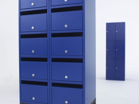 Metall-Postfachschrank mit Fächern