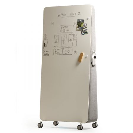 Trape Akustik mobiler Raumteiler mit Whiteboard