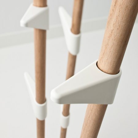 Garderobenständer Bamboo Original, verstellbare 15 Haken