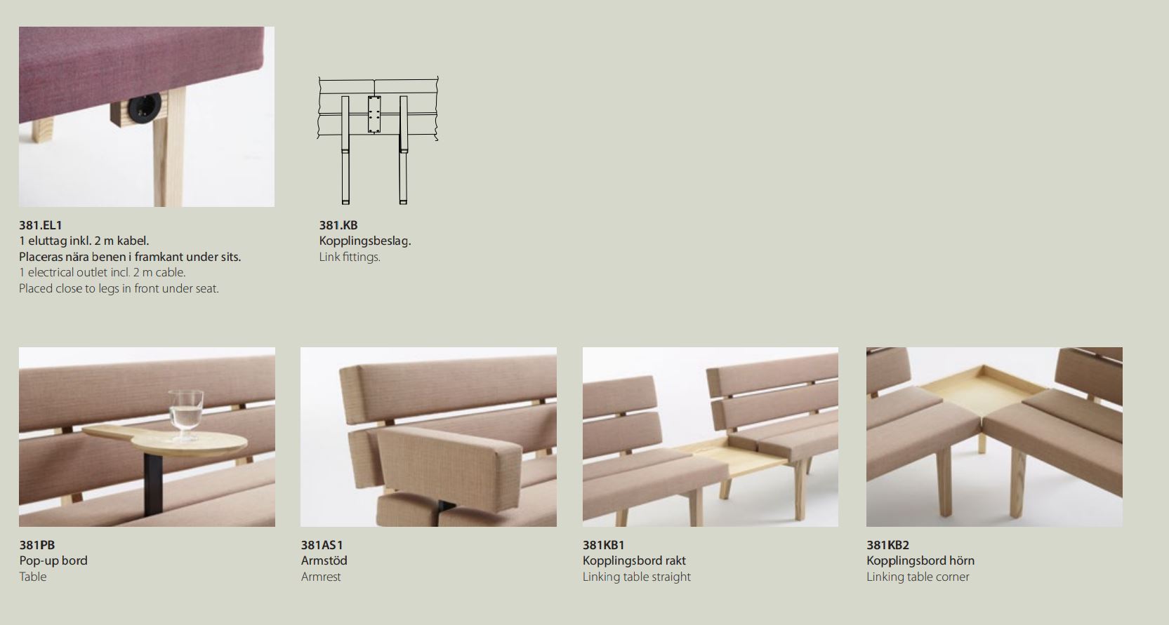 Kamón | Dinner-Kamón Dinner ist ein Sofa, das eine aufrechtere Sitzposition bietet und für Tische mit einer Höhe von 720 bis 740 mm geeignet ist.